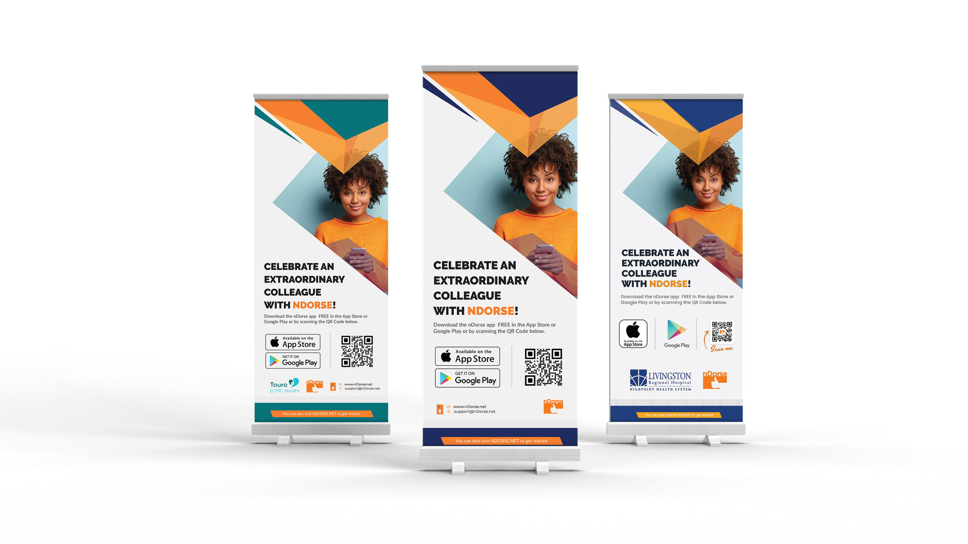 NDORSE Custom Branded Hospital Banners - Designed By WebMark