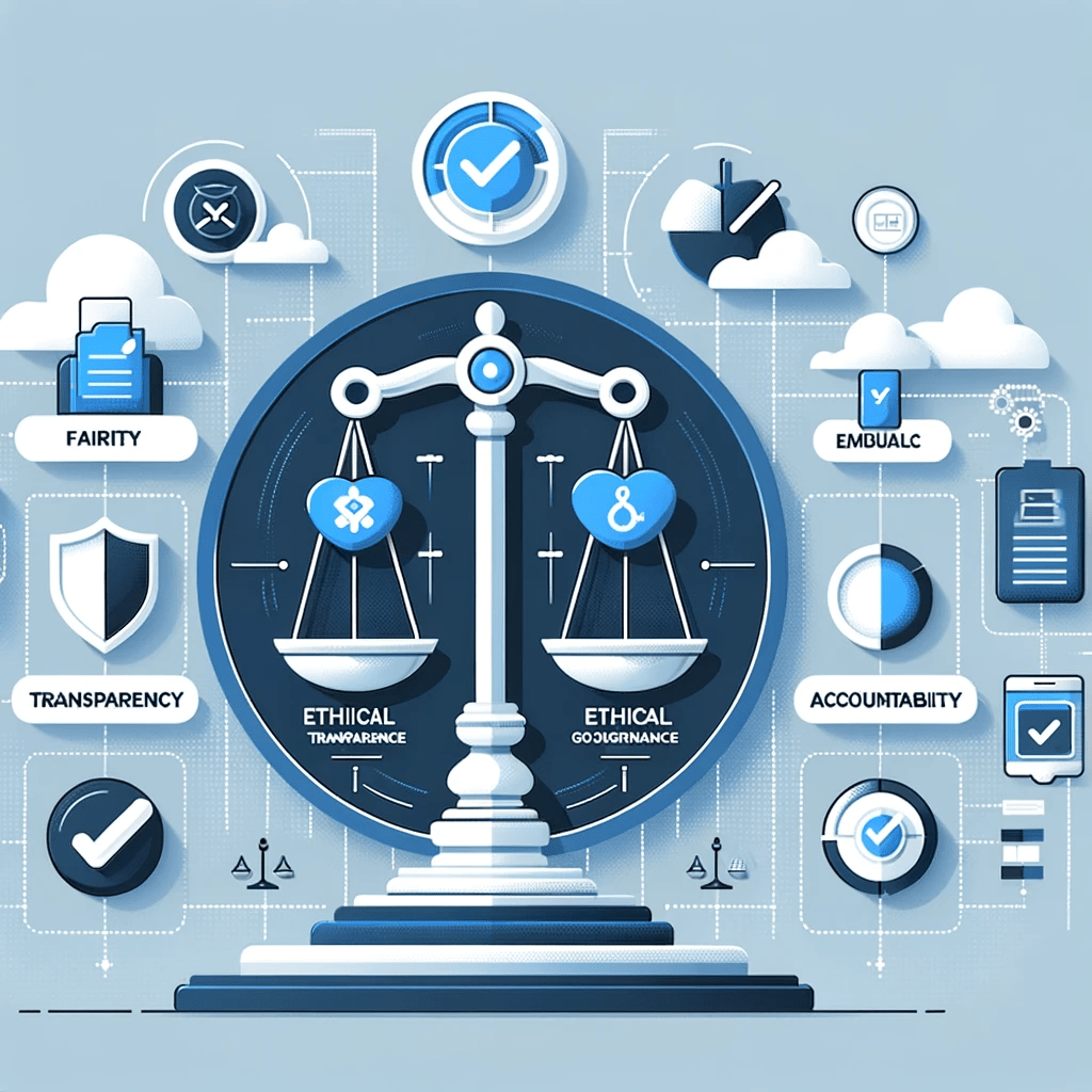 This infographic showcases the importance of Ethical AI and Governance.